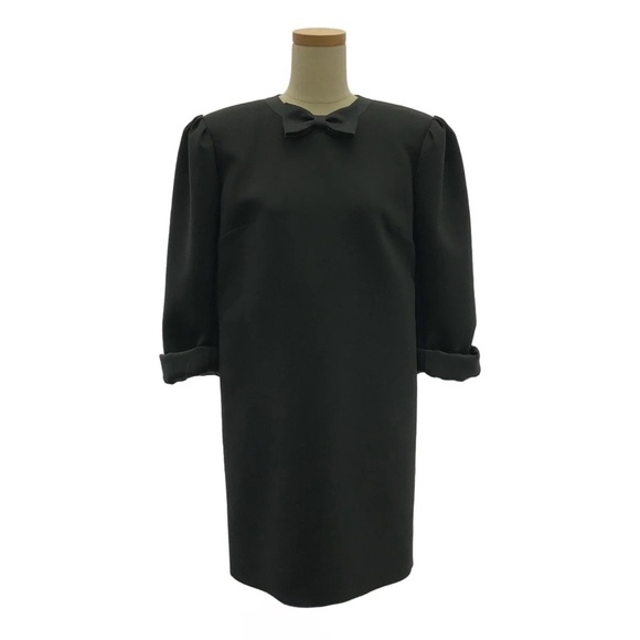 NWT Miu Miu Grain de Poudre Black Mini Dress size 2 - Picture 1 of 7